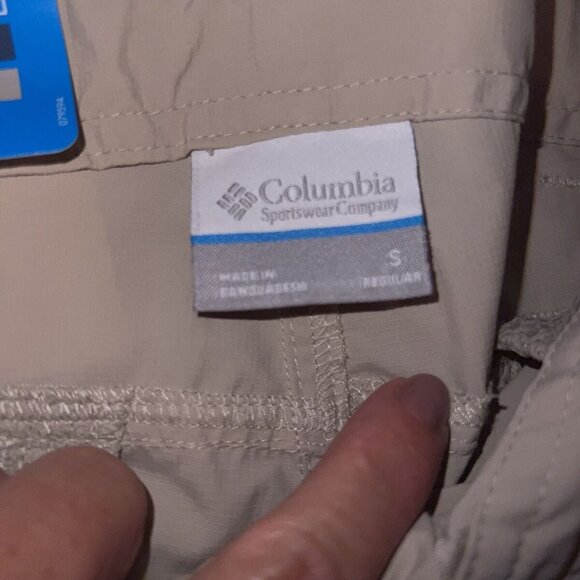 Columbia Women's Zip Off Khaki Pants Convertible Fossil Aruba Omni Shade 30 PFG - Picture 14 of 16